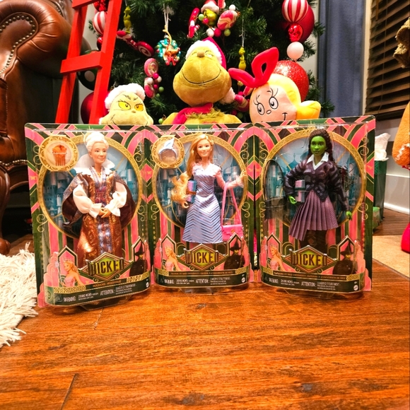 Wicked 3 Doll SET Madame Morrible, Glinda, and Elphaba Shiz University - Picture 2 of 12